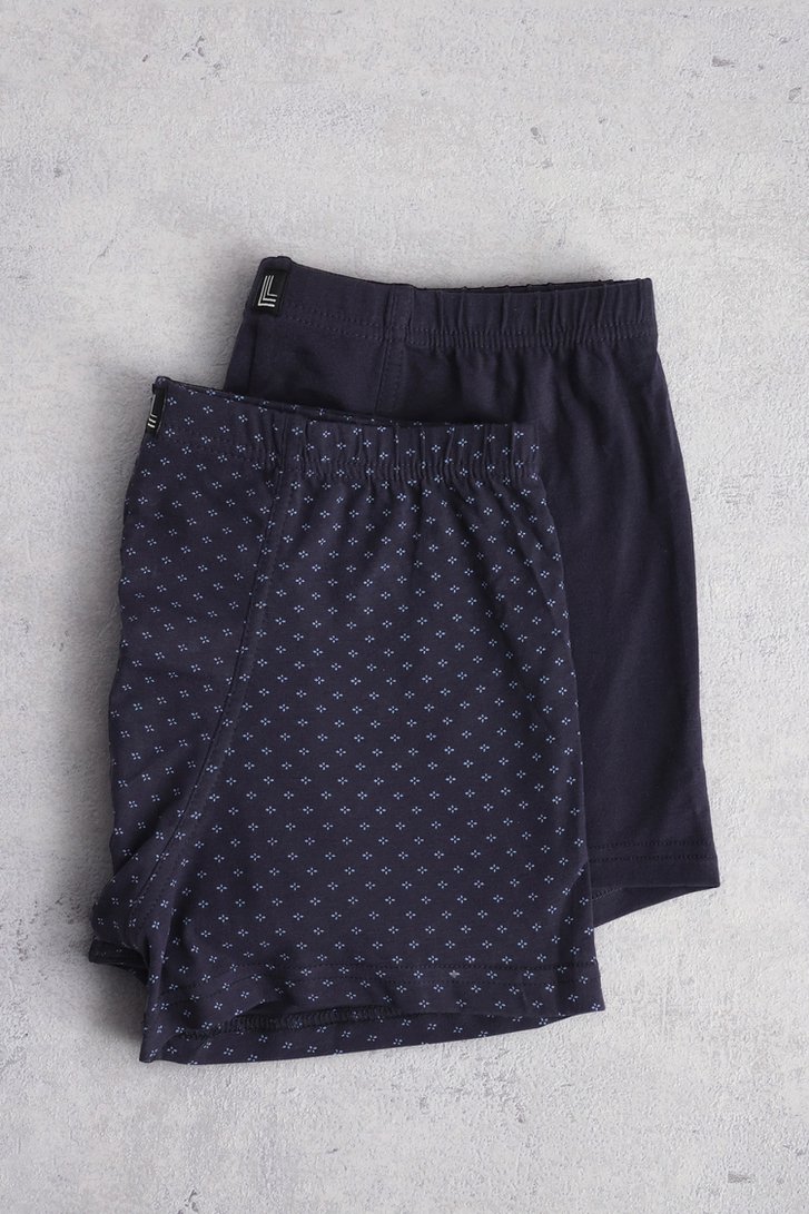 Boxer bleu marine - Trunk pants - Set de 2 de Liberty Island pour Hommes