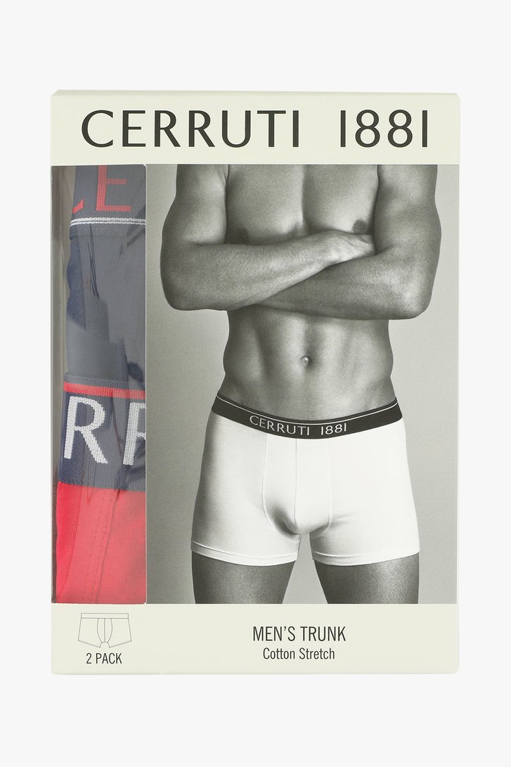 Boxers - rouge et bleu - 2 pack de Cerruti 1881 pour Hommes