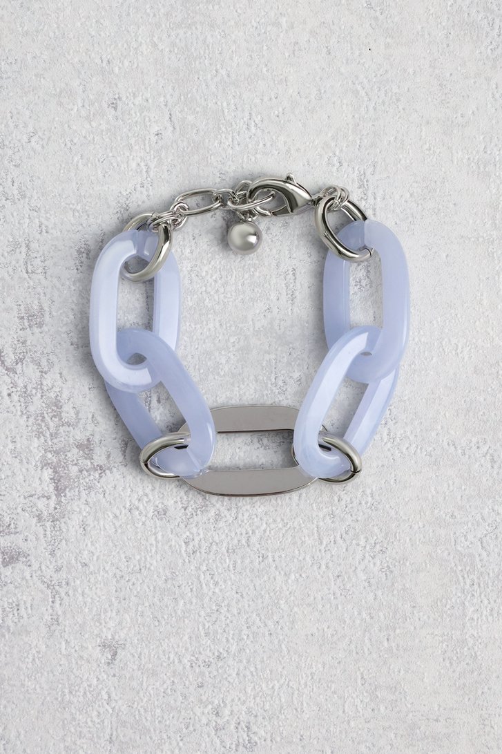 Bracelet à maillons bleu clair de Liberty Island pour Femmes