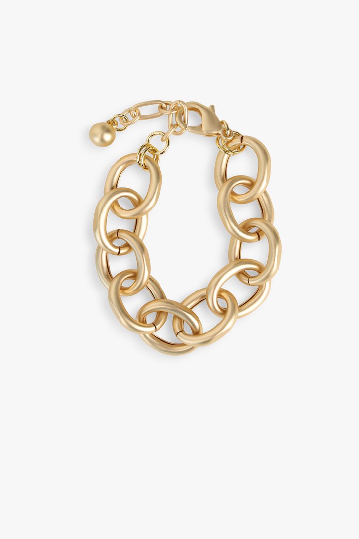Bracelet à maillons en or mat	 de Liberty Island pour Femmes