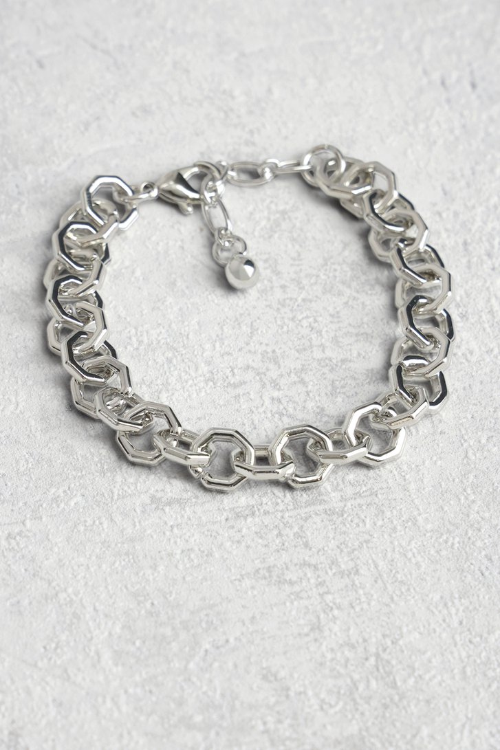 Bracelet argentés avec maillons de Liberty Island pour Femmes