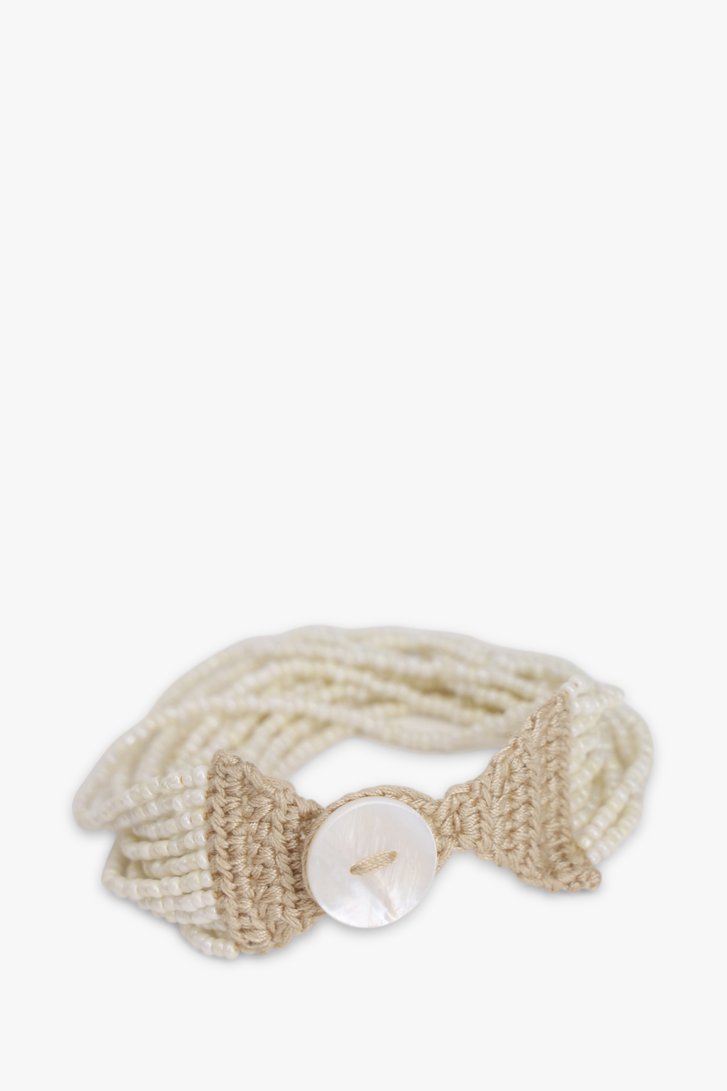 Bracelet écru avec perles fines de Liberty Island pour Femmes