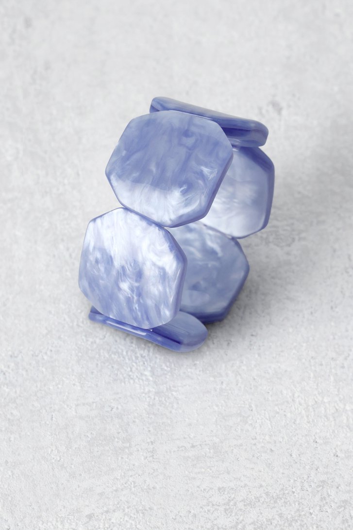 Photo produit 1 de Bracelet élastique à effet marbre bleu de Liberty Island pour Femmes