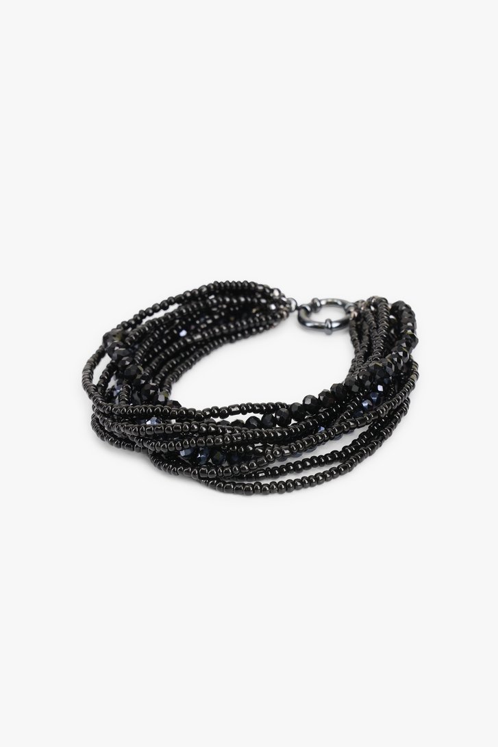 Bracelet noir avec perles fines de Liberty Island pour Femmes