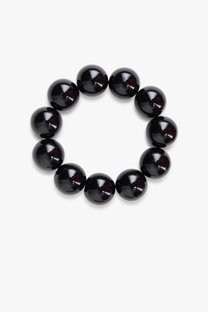 Bracelet noir avec perles de Liberty Island pour Femmes