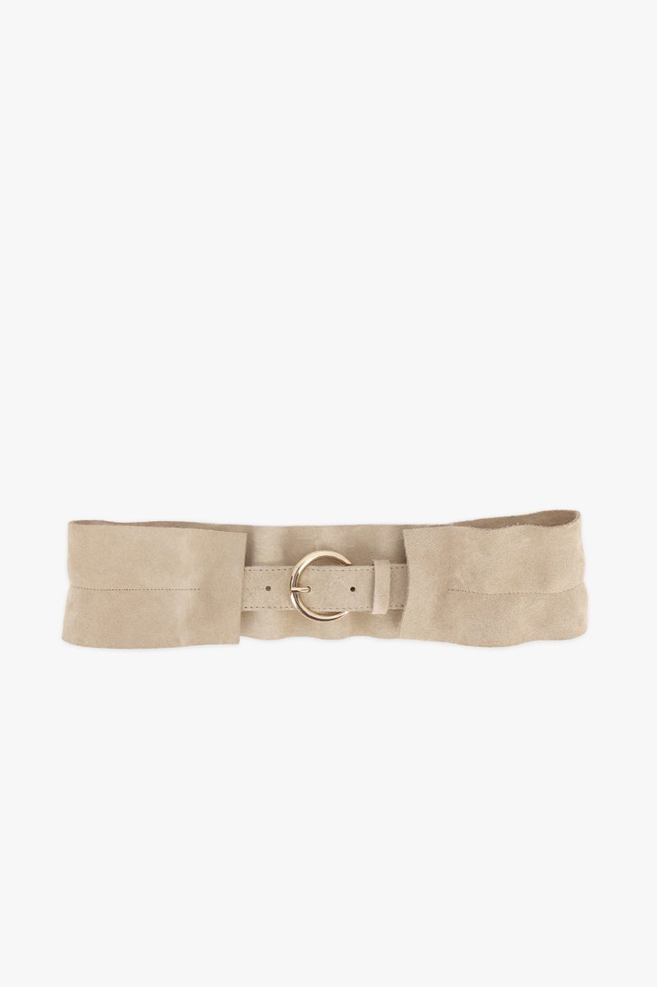Brede beige tailleriem van Louise voor Dames
