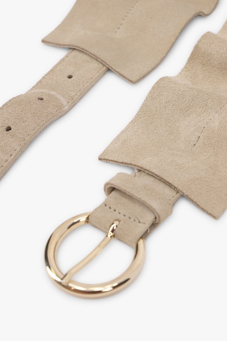 Brede beige tailleriem van Louise voor Dames