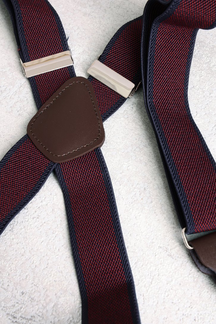 Bretelles bordeau de Liberty Island pour Hommes