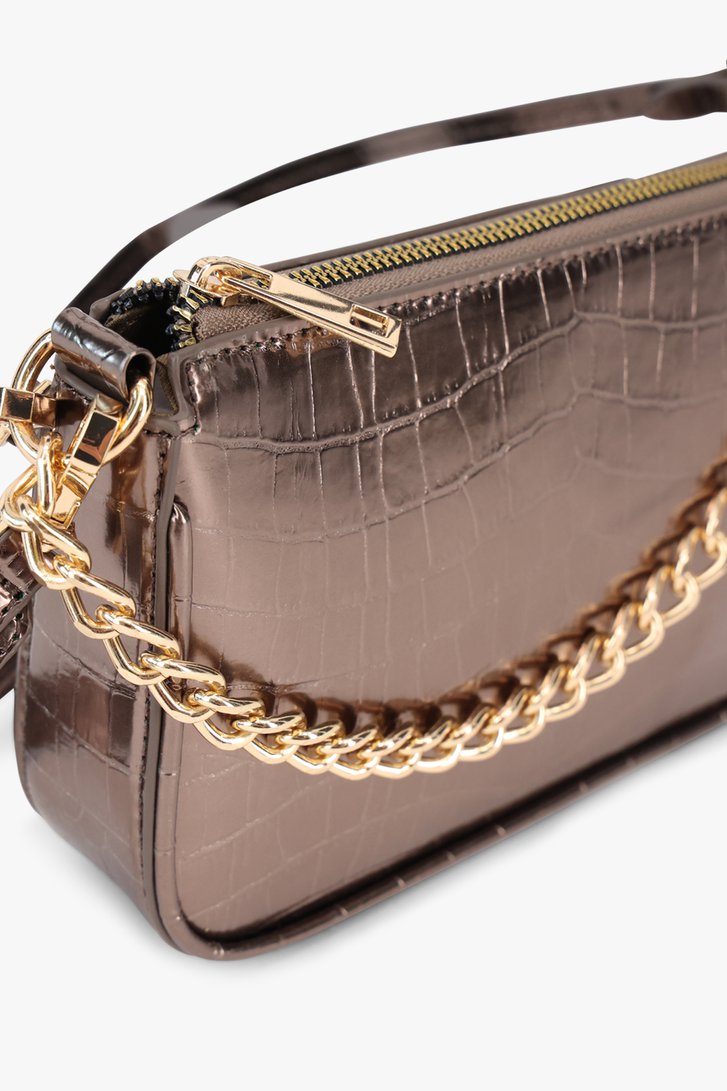 Brons metallic tasje met gouden accenten van Liberty Island voor Dames