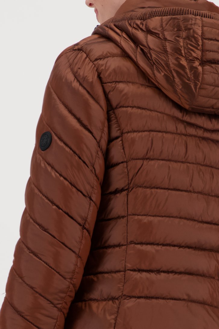 Bronzen gewatteerde puffer jacket van Barbara Lebek voor Dames