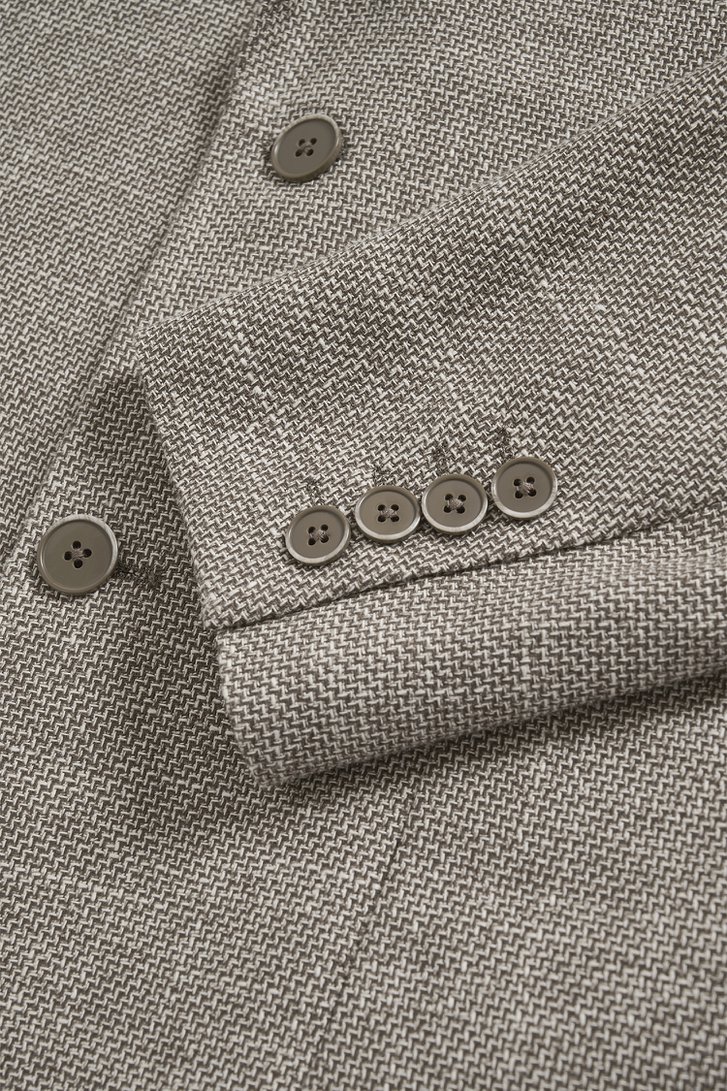 Productfoto 2 van Bruin gemêleerde blazer met structuur  door Matinique voor Heren