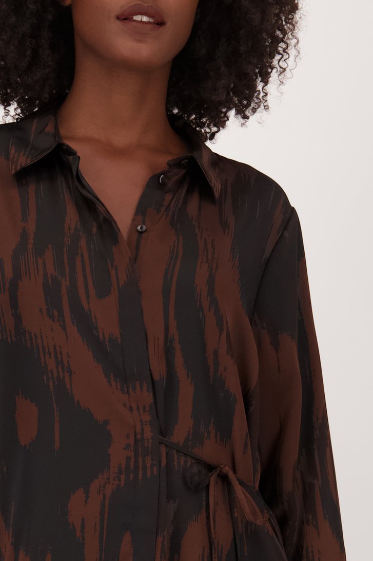 Shirt met uitsnijding voor dames in Wit
