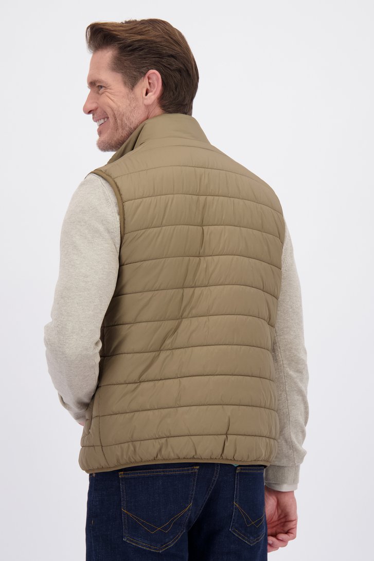 Achterkant van Bruine bodywarmer door Dansaert Blue voor Heren