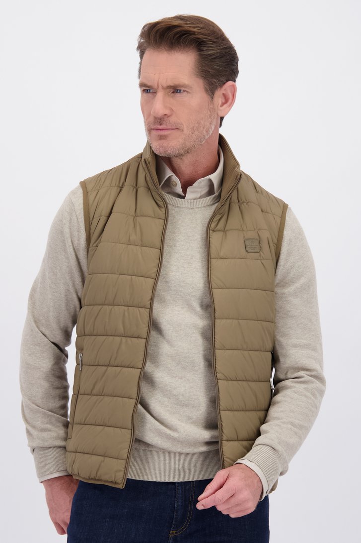 Voorkant van Bruine bodywarmer door Dansaert Blue voor Heren