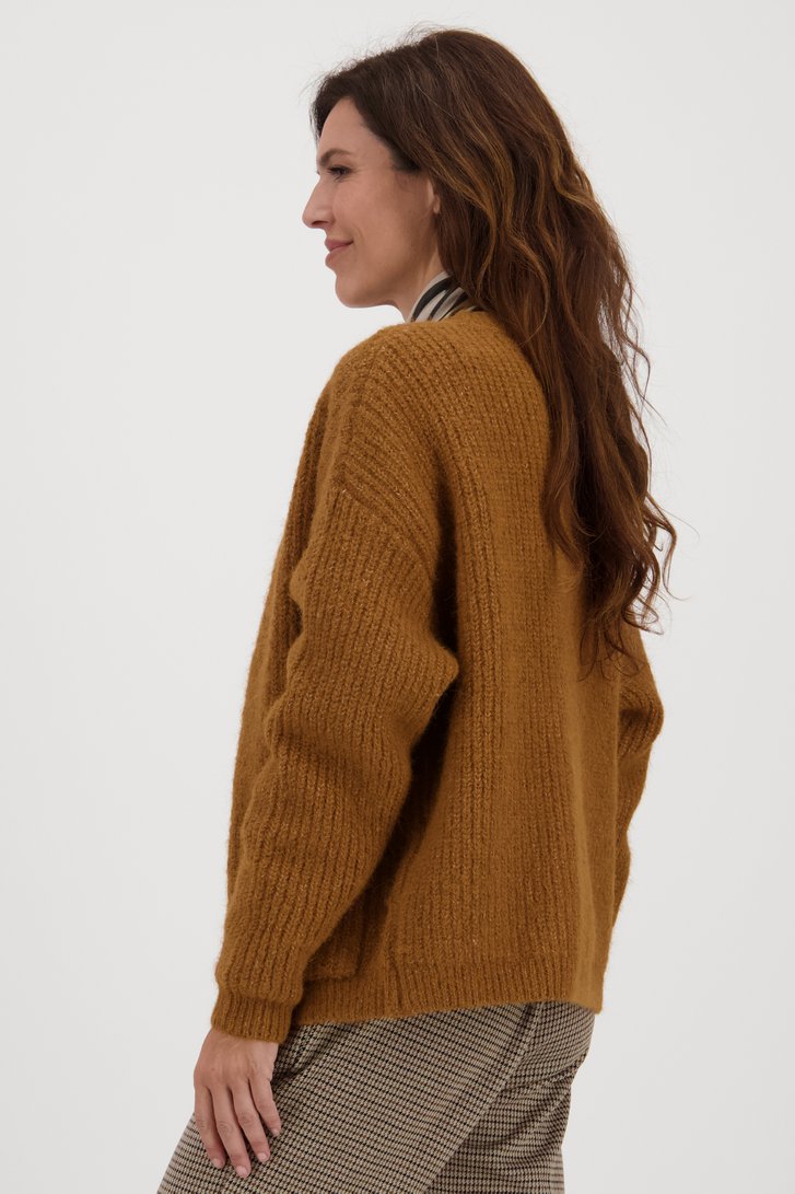 Bruine cardigan van Claude Arielle voor Dames