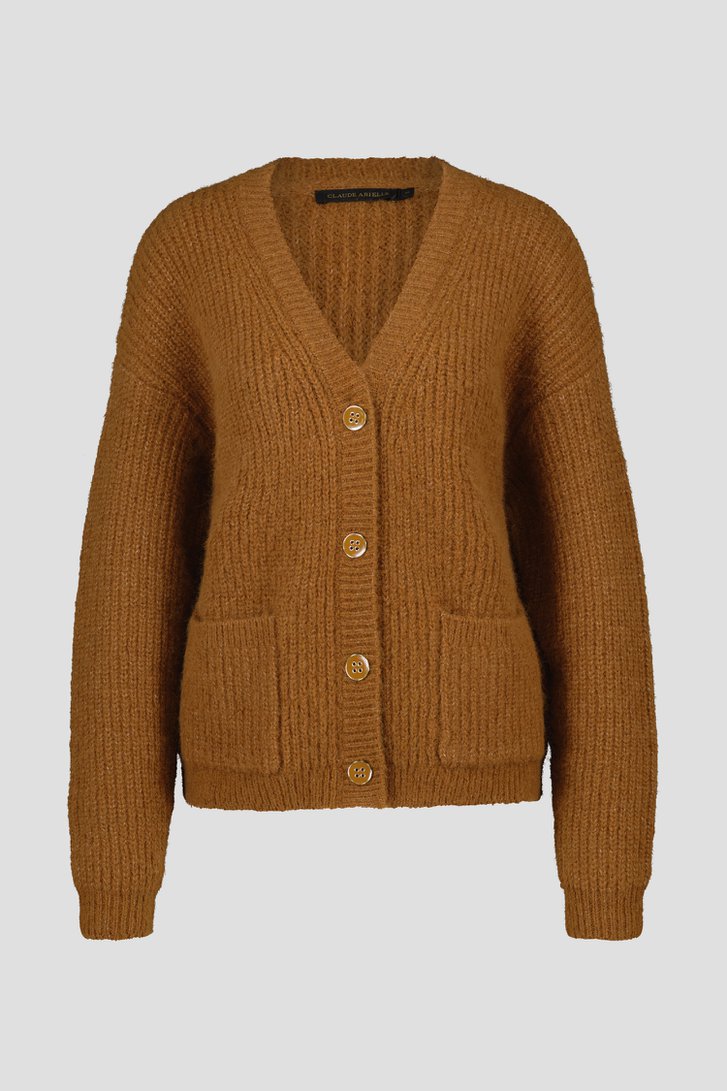 Bruine cardigan van Claude Arielle voor Dames