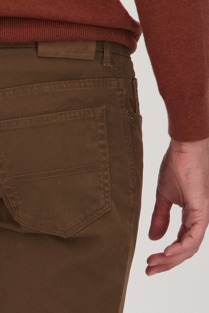 Bruine chino - Jackson - Regular fit van Brassville voor Heren