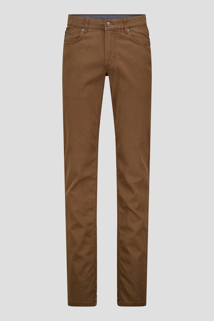 Bruine chino - Jackson - Regular fit van Brassville voor Heren