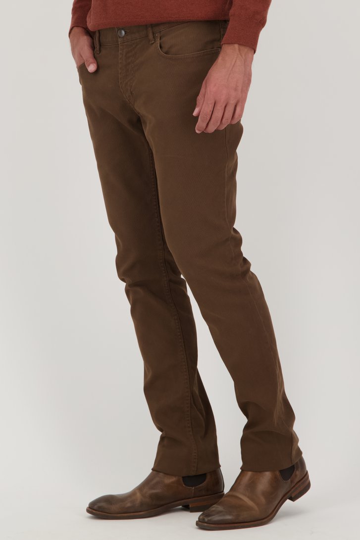 Bruine chino - Jackson - Regular fit van Brassville voor Heren