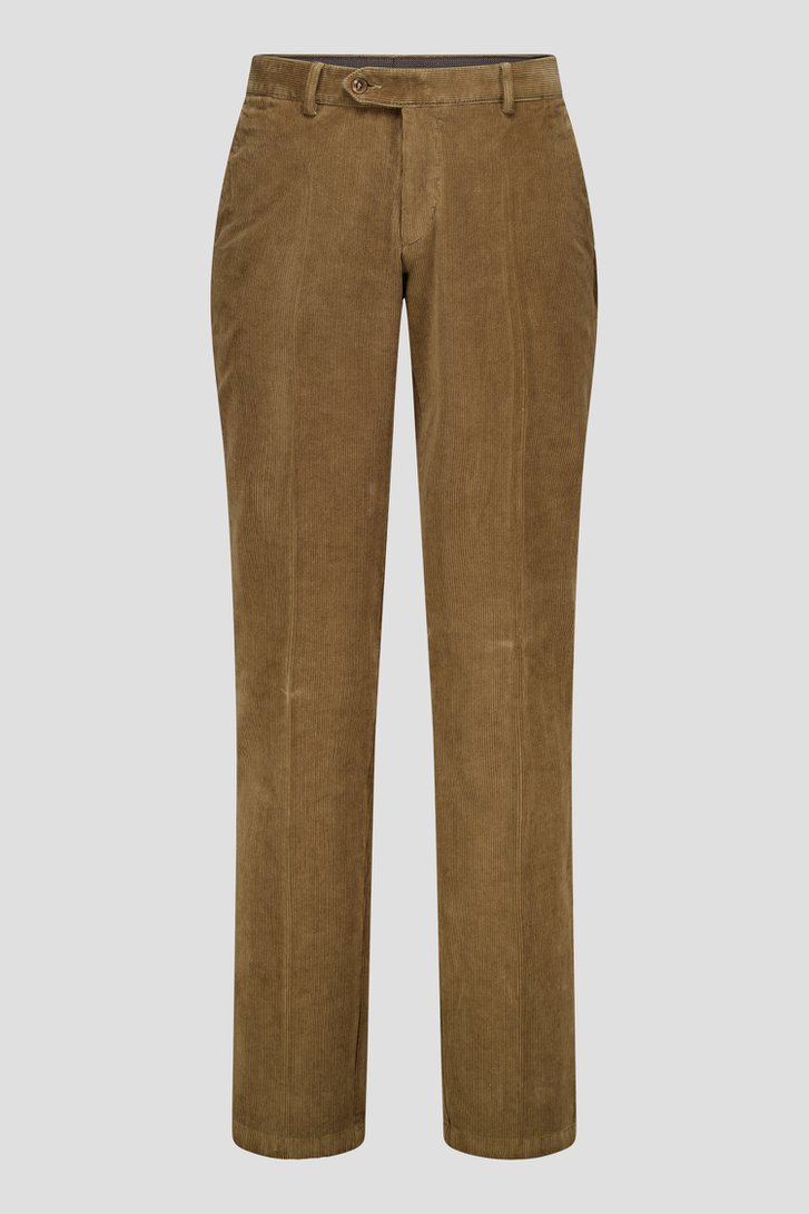 Bruine corduroy broek - Louisiana - Regular fit van Brassville voor Heren