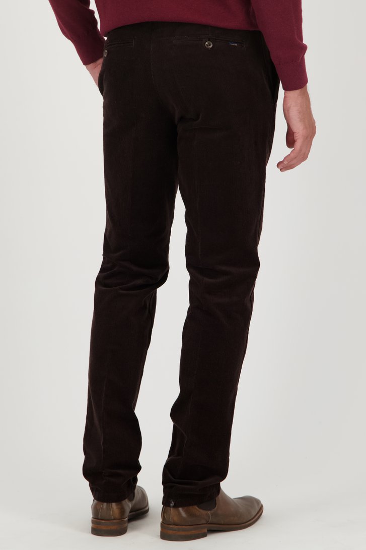 Bruine corduroy broek - Louisiana - Regular fit van Brassville voor Heren