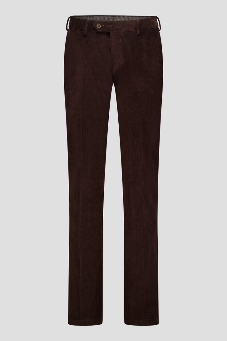 Bruine corduroy broek - Louisiana - Regular fit van Brassville voor Heren
