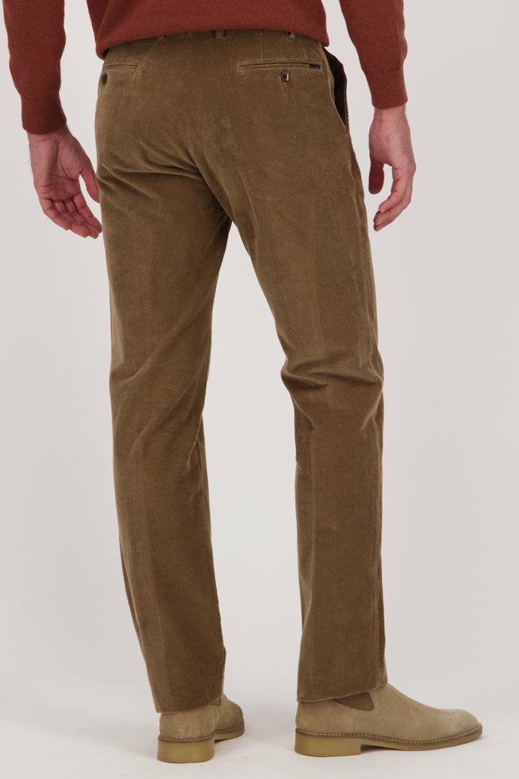 Bruine corduroy broek - Vancouver - Regular fit van Brassville voor Heren