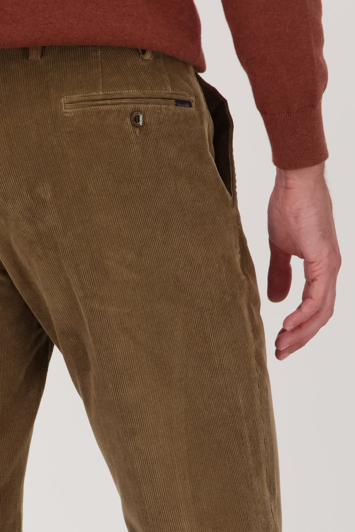 Bruine corduroy broek - Vancouver - Regular fit van Brassville voor Heren