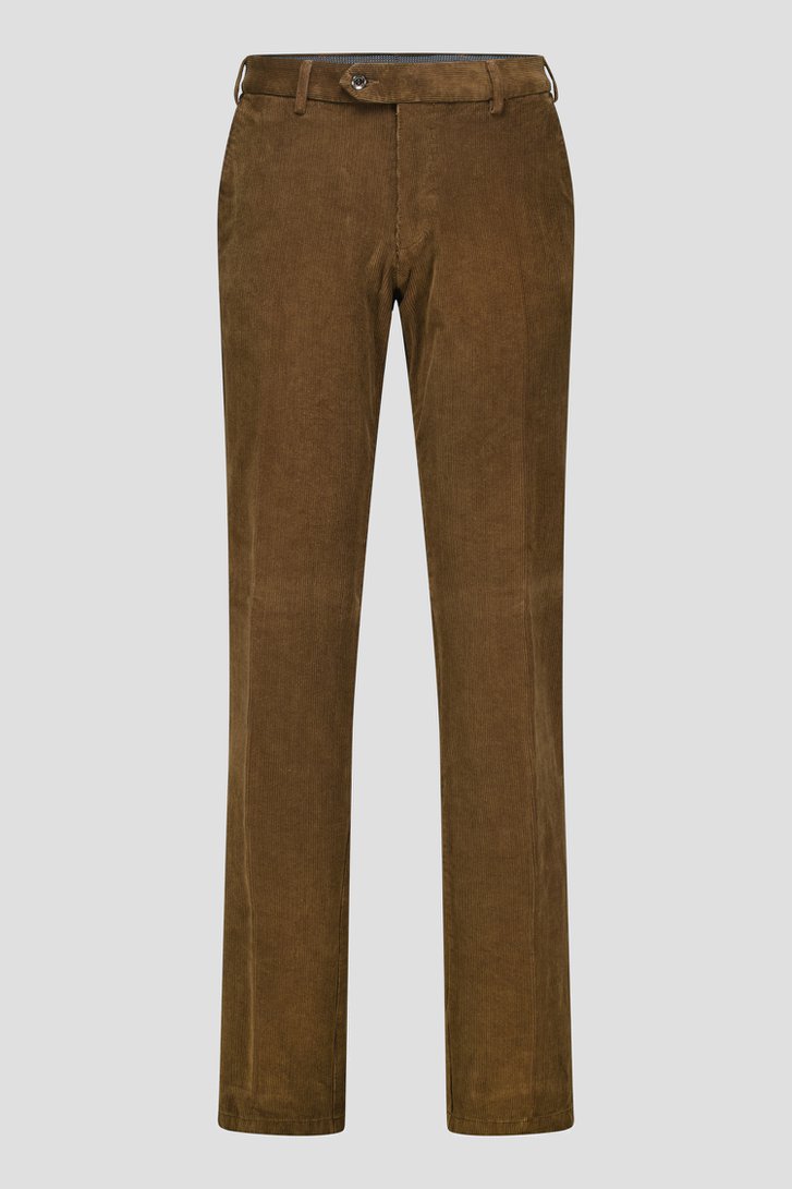 Bruine corduroy broek - Vancouver - Regular fit van Brassville voor Heren