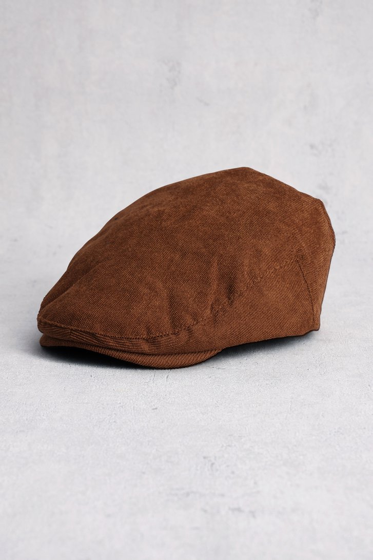 Voorkant van Bruine flat cap door Liberty Island voor Heren