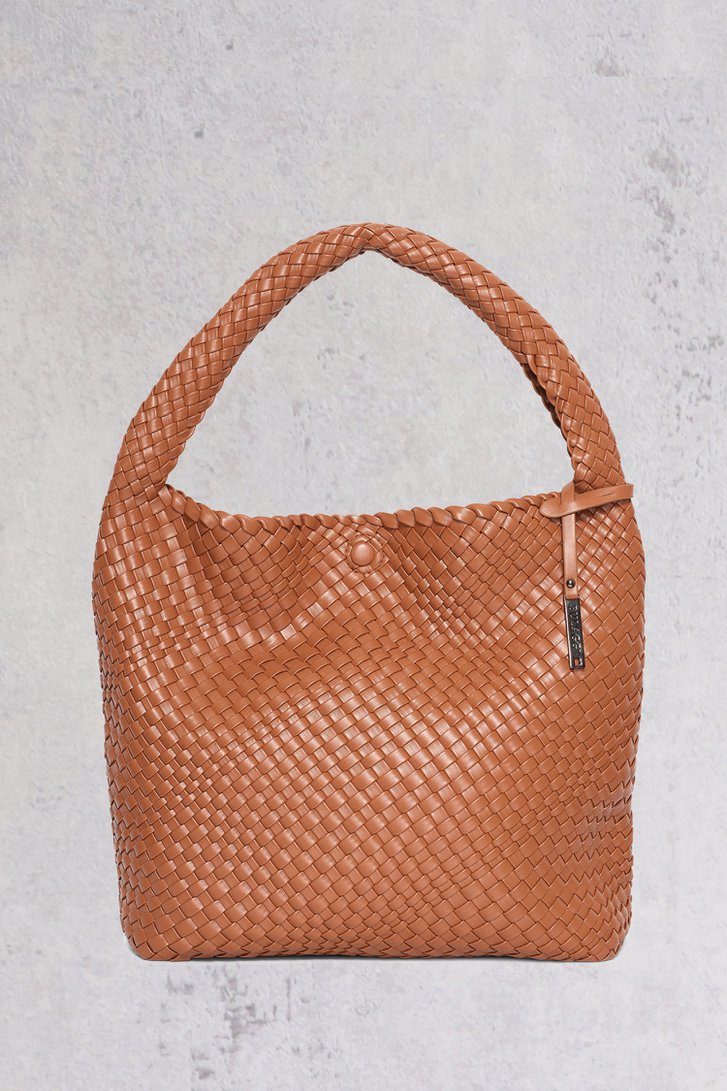 Bruine gevlochten shoppertas van Bulaggi voor Dames