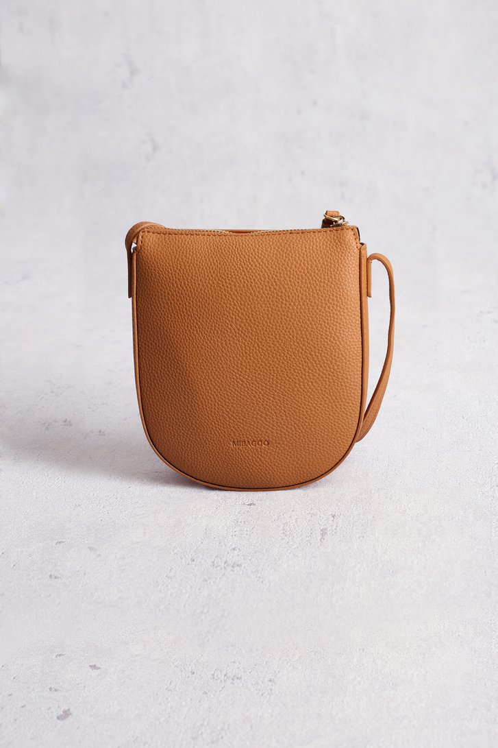 Bruine handtas met lederlook van Liberty Island voor Dames