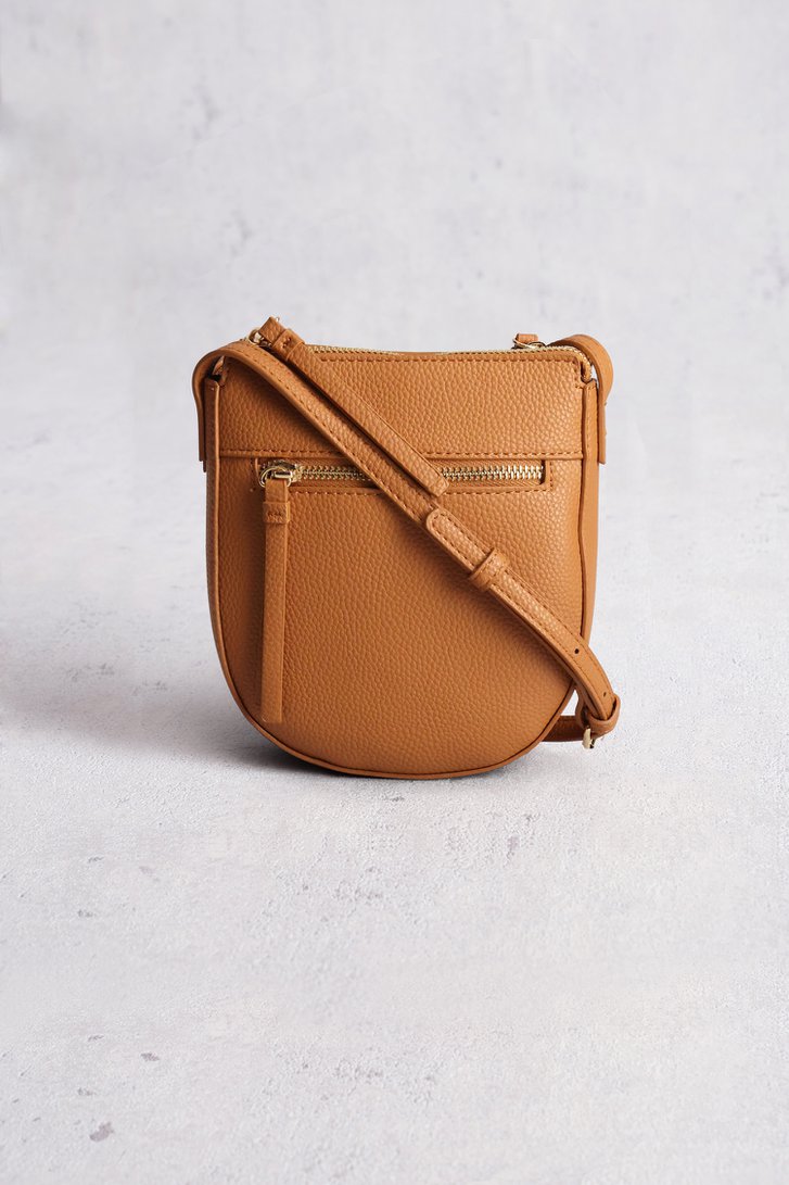 Bruine handtas met lederlook van Liberty Island voor Dames