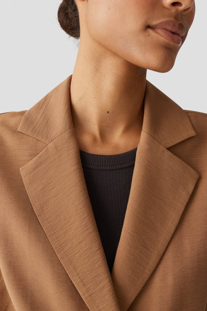 Bruine mouwloze blazer van Opus voor Dames