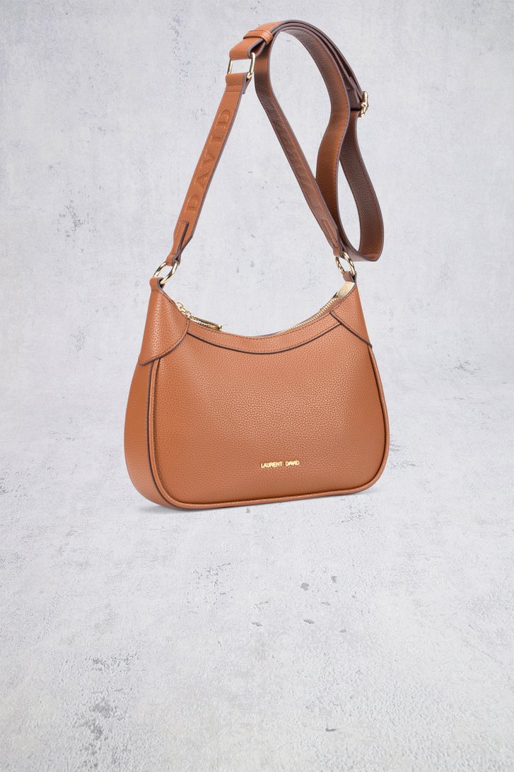 Productfoto 1 van Bruine schoudertas met sjaaltje door Laurent David voor Dames