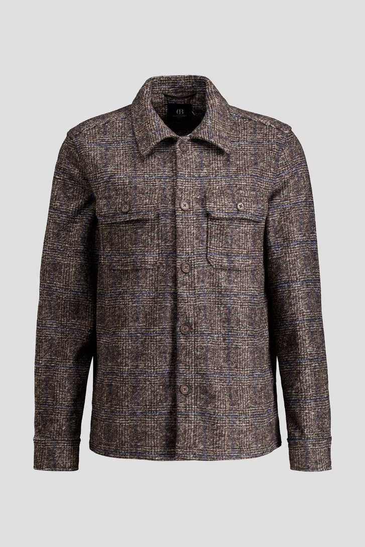 Productfoto 1 van Bruine vest met blauwe accenten door Dansaert Blue voor Heren