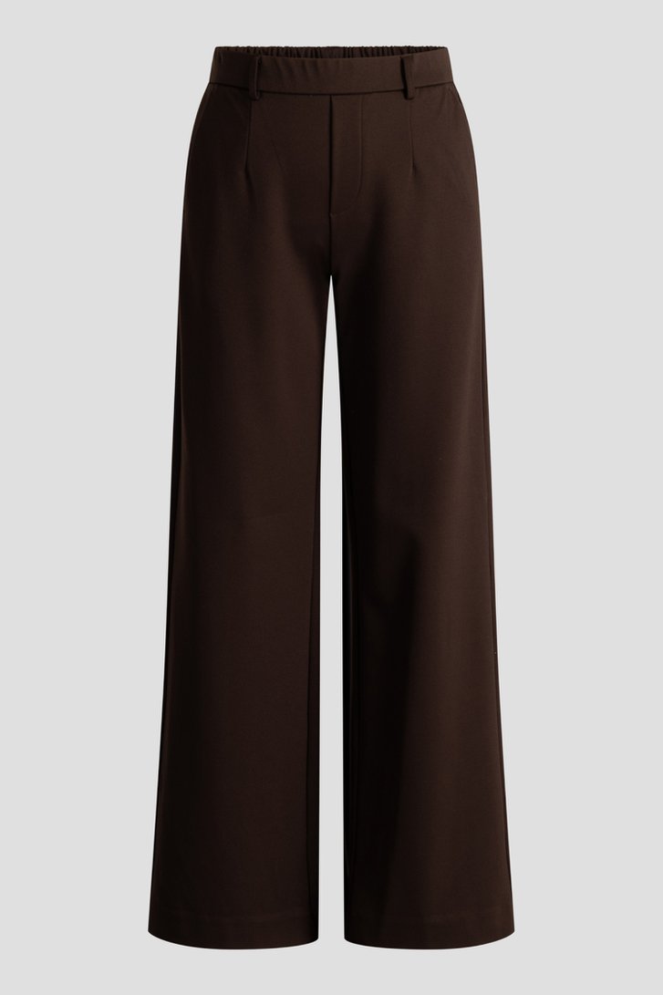 Productfoto 1 van Bruine wijde broek met elastische taille door Yest Curve voor Dames