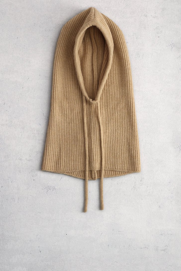 Photo produit 1 de Cagoule tricotée beige de Liberty Island pour Femmes
