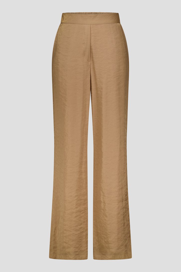 Camelkleurige broek met glans van Geisha voor Dames
