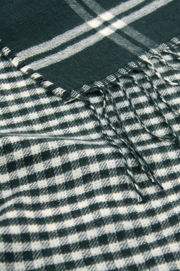 Cape à carreaux vert foncé	 de Opus pour Femmes