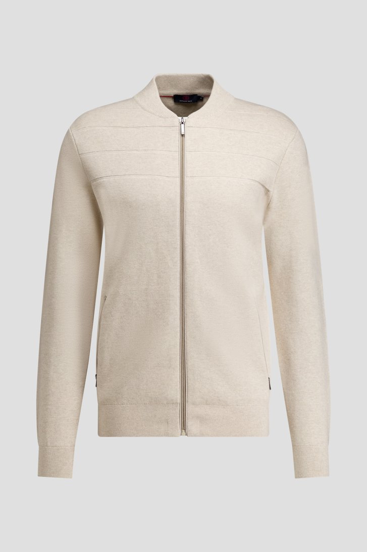 Photo produit 1 de Cardigan beige à fermeture éclair de Dansaert Blue pour Hommes