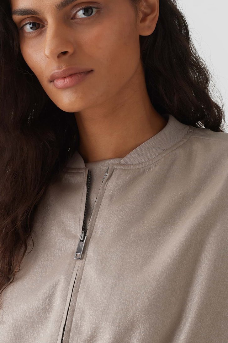 Cardigan beige à fines paillettes de Opus pour Femmes