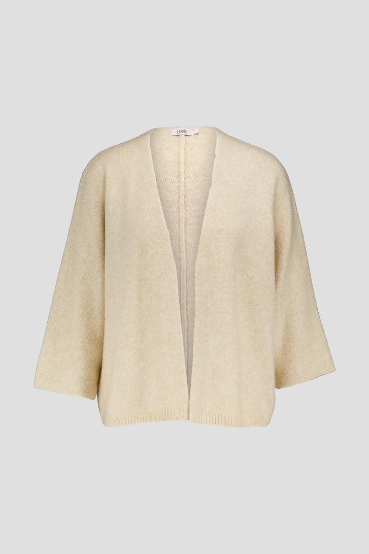 Photo produit 1 de Cardigan beige à manches trois-quarts de Libelle pour Femmes