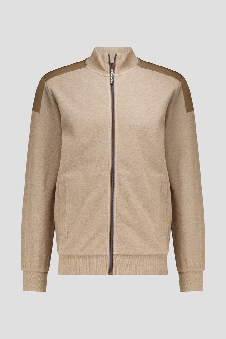 Photo produit 1 de Cardigan beige avec fermeture zippée de Dansaert Blue pour Hommes