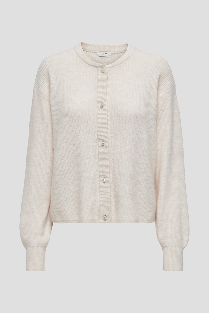 Photo produit 1 de Cardigan beige clair avec boutons de perles de JDY pour Femmes