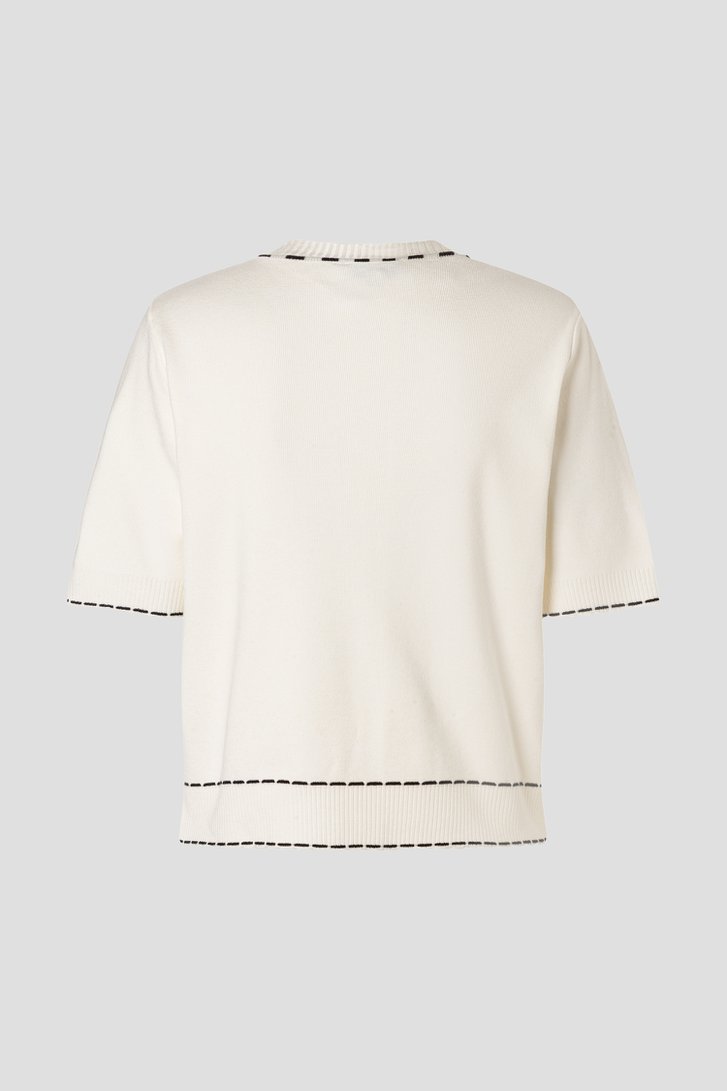 Photo produit 2 de Cardigan blanc à manches courtes de More & More pour Femmes