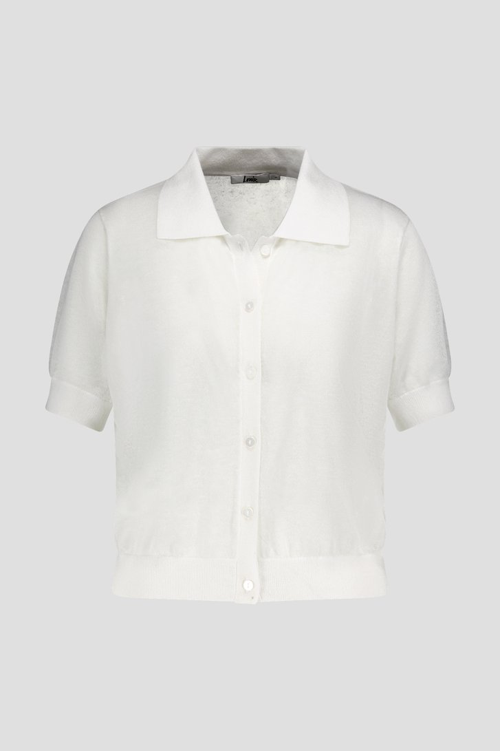 Cardigan blanc en maille fine de Louise pour Femmes