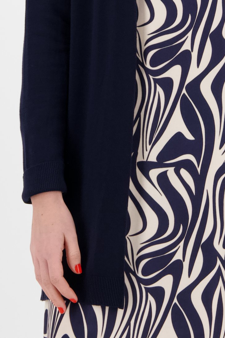 Cardigan bleu foncé de More & More pour Femmes