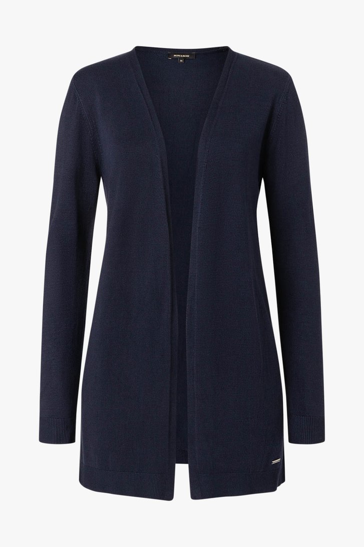 Cardigan bleu foncé de More & More pour Femmes
