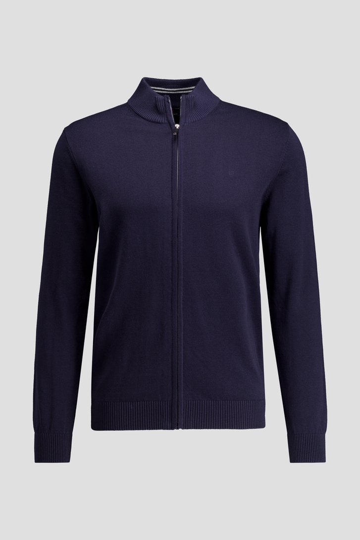 Photo produit 1 de Cardigan bleu foncé zippé de Dansaert Blue pour Hommes